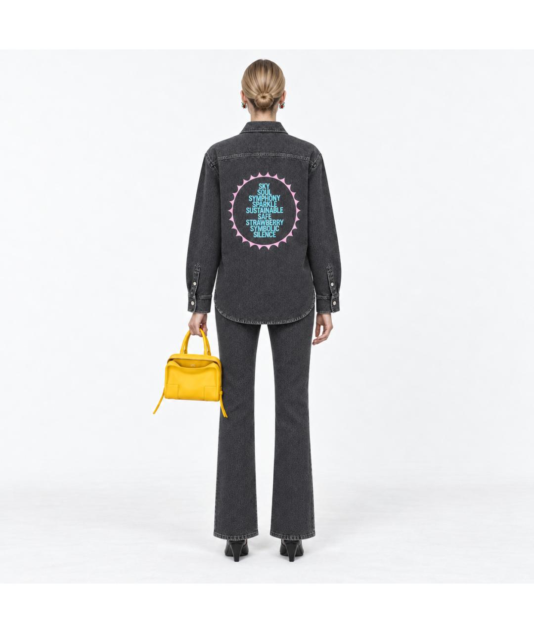 STELLA MCCARTNEY Антрацитовая хлопковая рубашка, фото 6