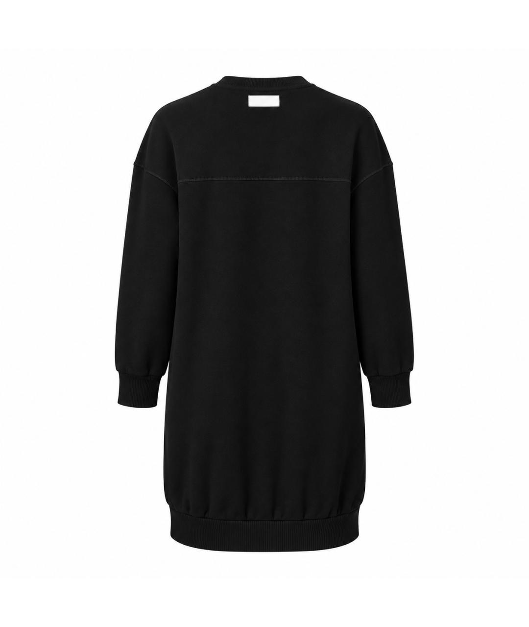 STELLA MCCARTNEY Черное хлопковое повседневное платье, фото 3