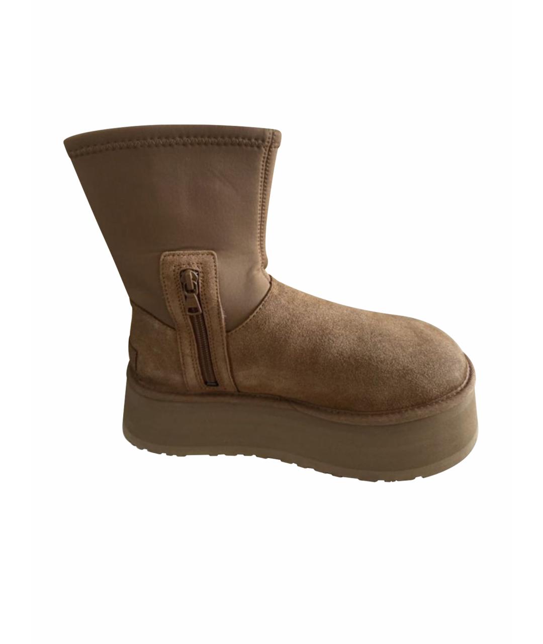 UGG AUSTRALIA Бежевые замшевые ботинки, фото 1