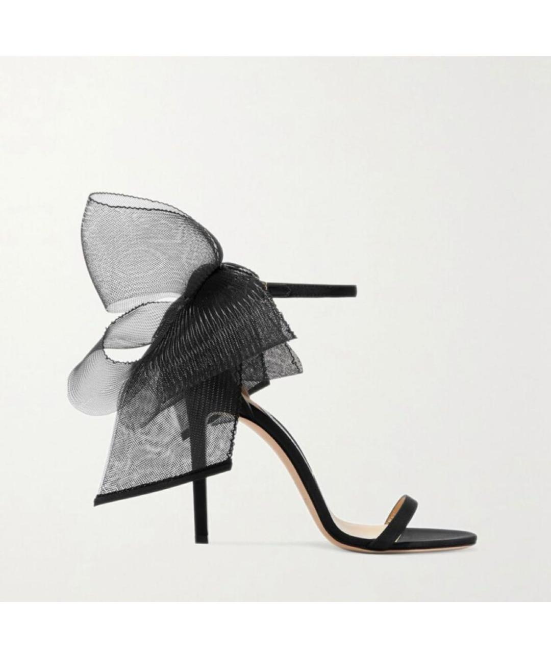 JIMMY CHOO Черные замшевые босоножки, фото 8