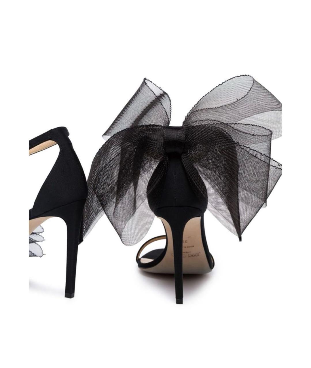 JIMMY CHOO Черные замшевые босоножки, фото 4