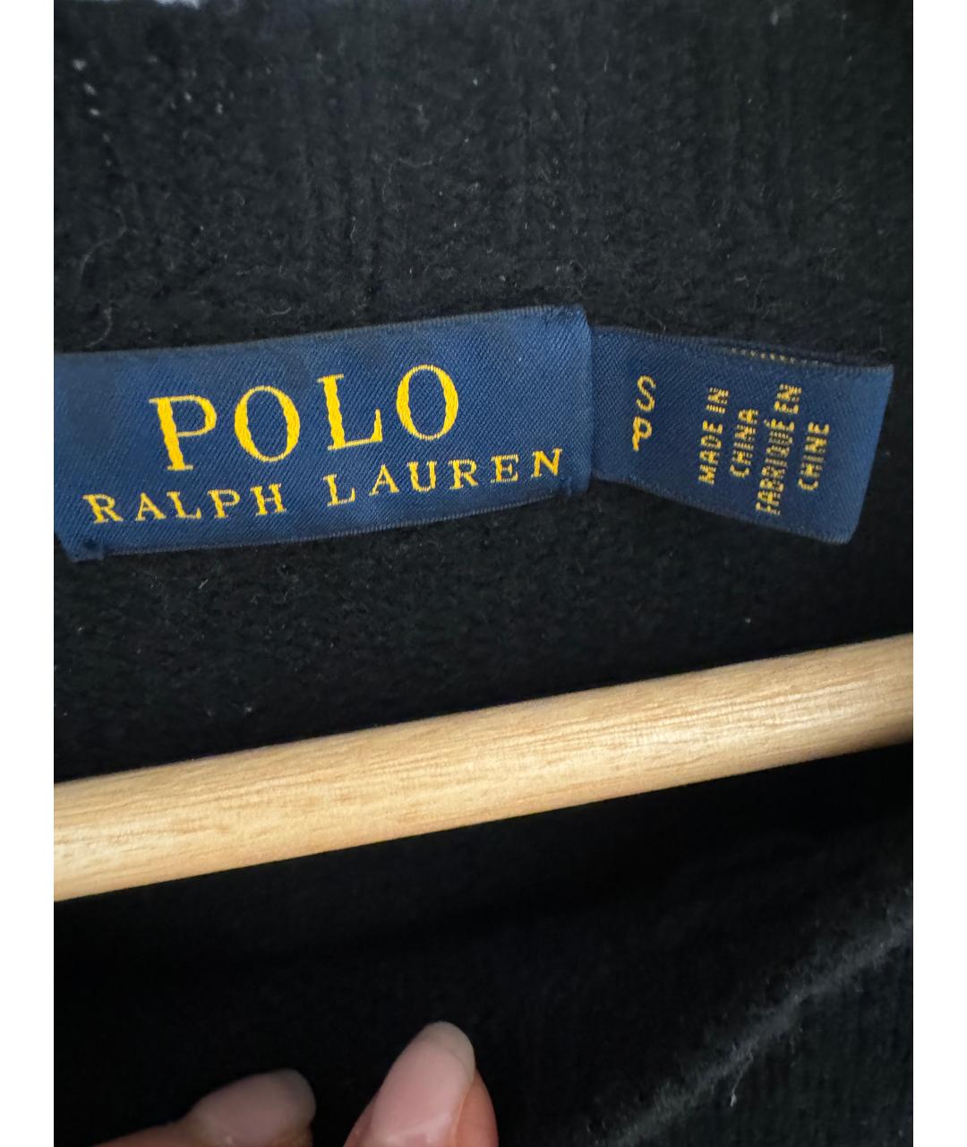 POLO RALPH LAUREN Черный шерстяной джемпер / свитер, фото 3