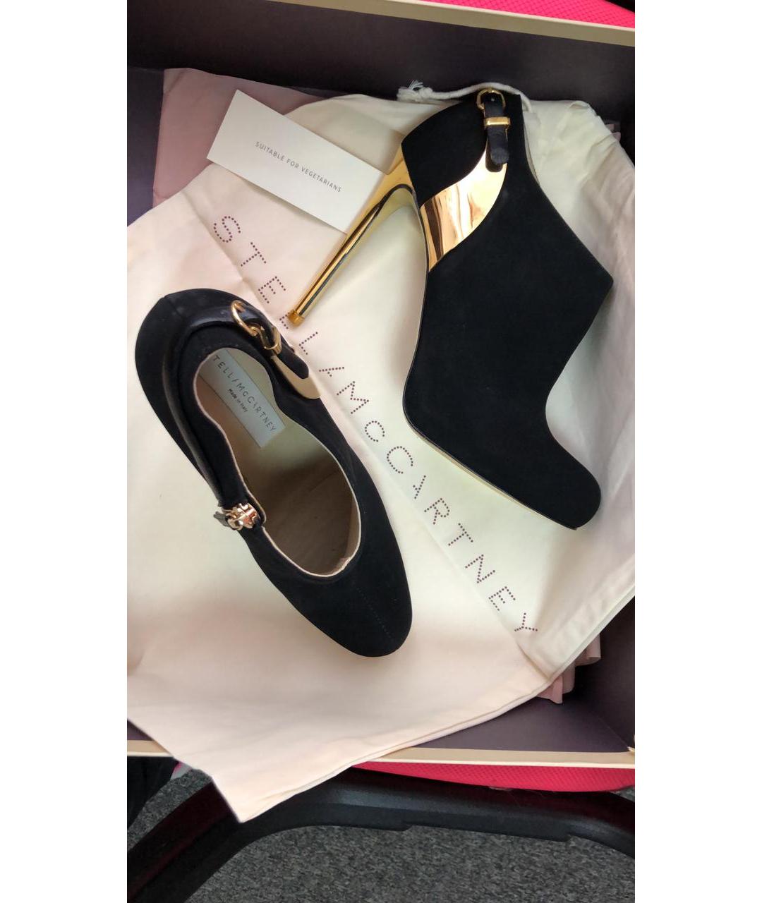 STELLA MCCARTNEY Черные ботильоны из искусственной кожи, фото 9