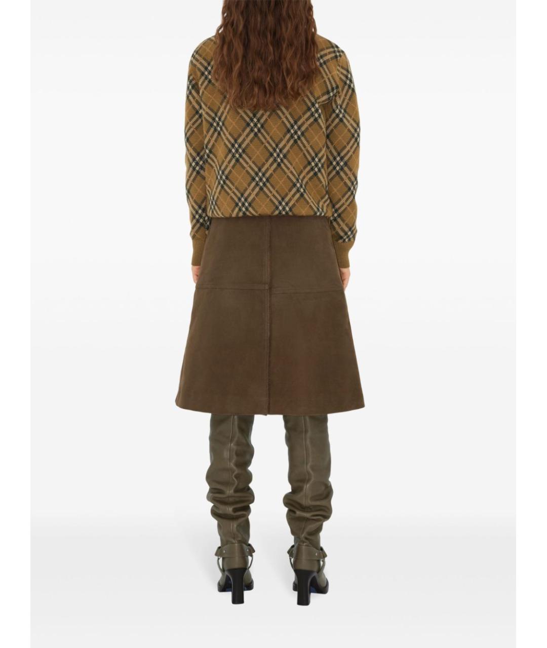 BURBERRY Коричневый шерстяной джемпер / свитер, фото 2