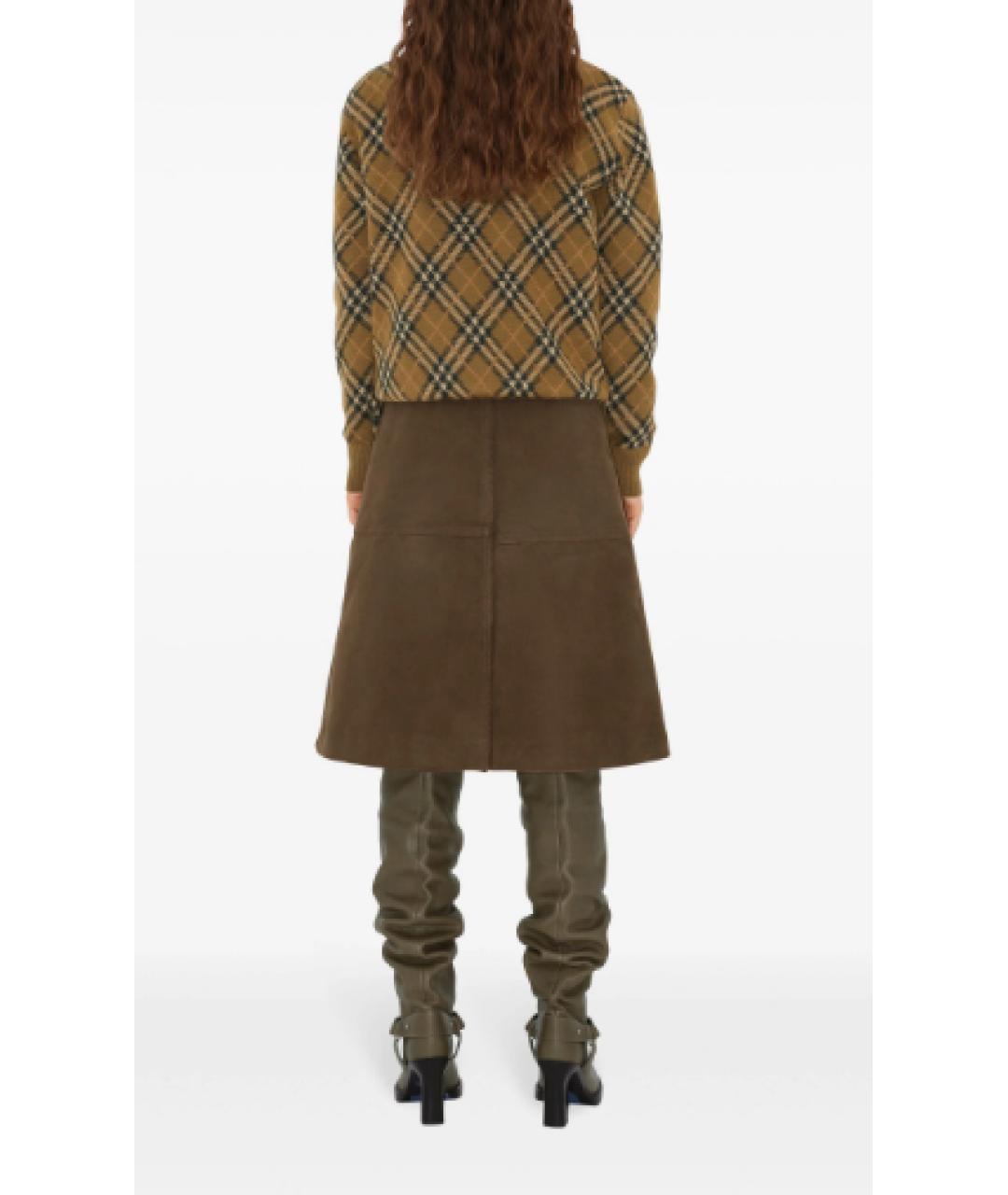 BURBERRY Коричневый шерстяной джемпер / свитер, фото 3