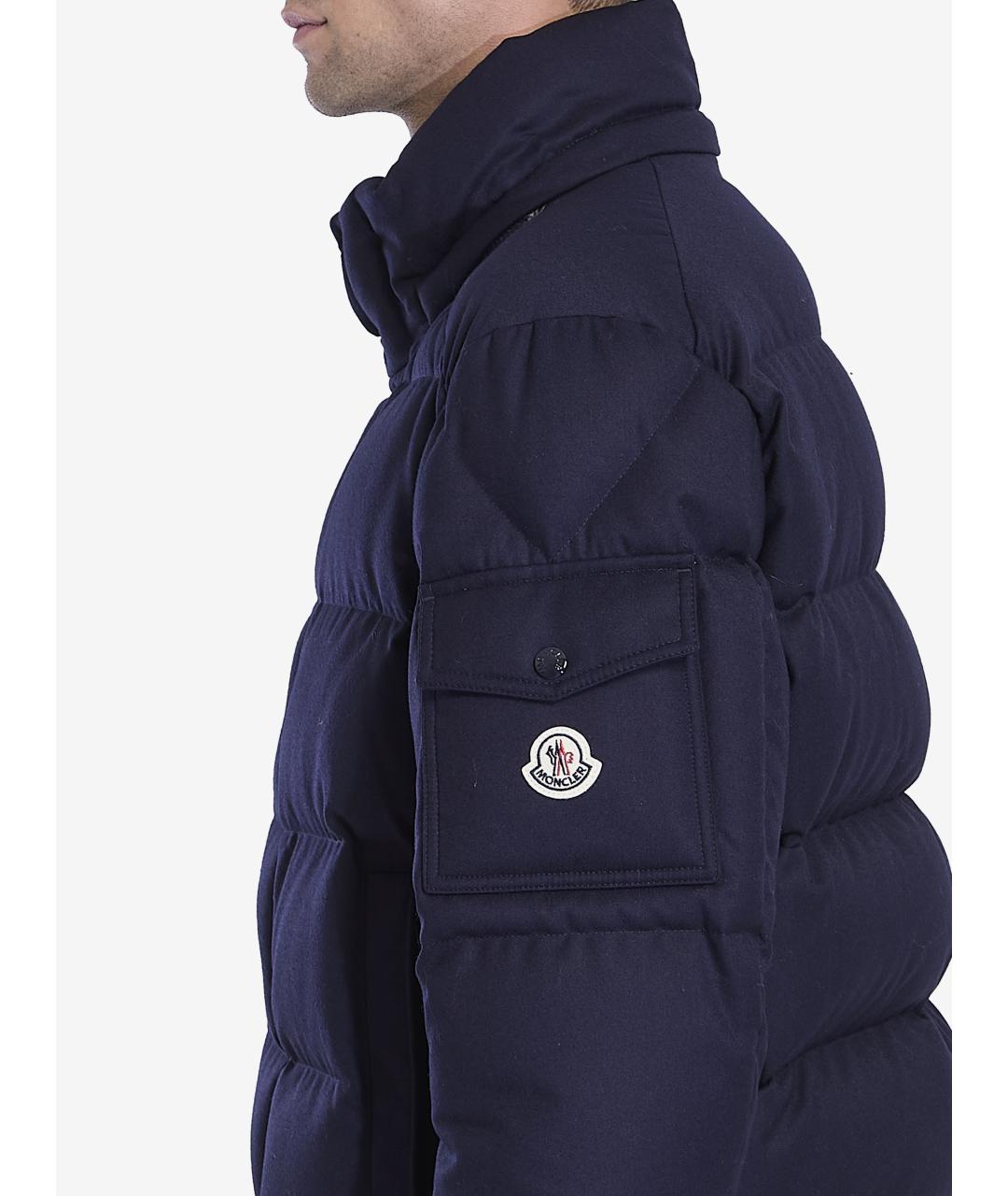 MONCLER Синяя шерстяная куртка, фото 5