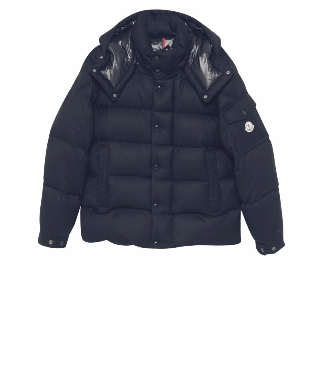 MONCLER Синяя шерстяная куртка, фото 1