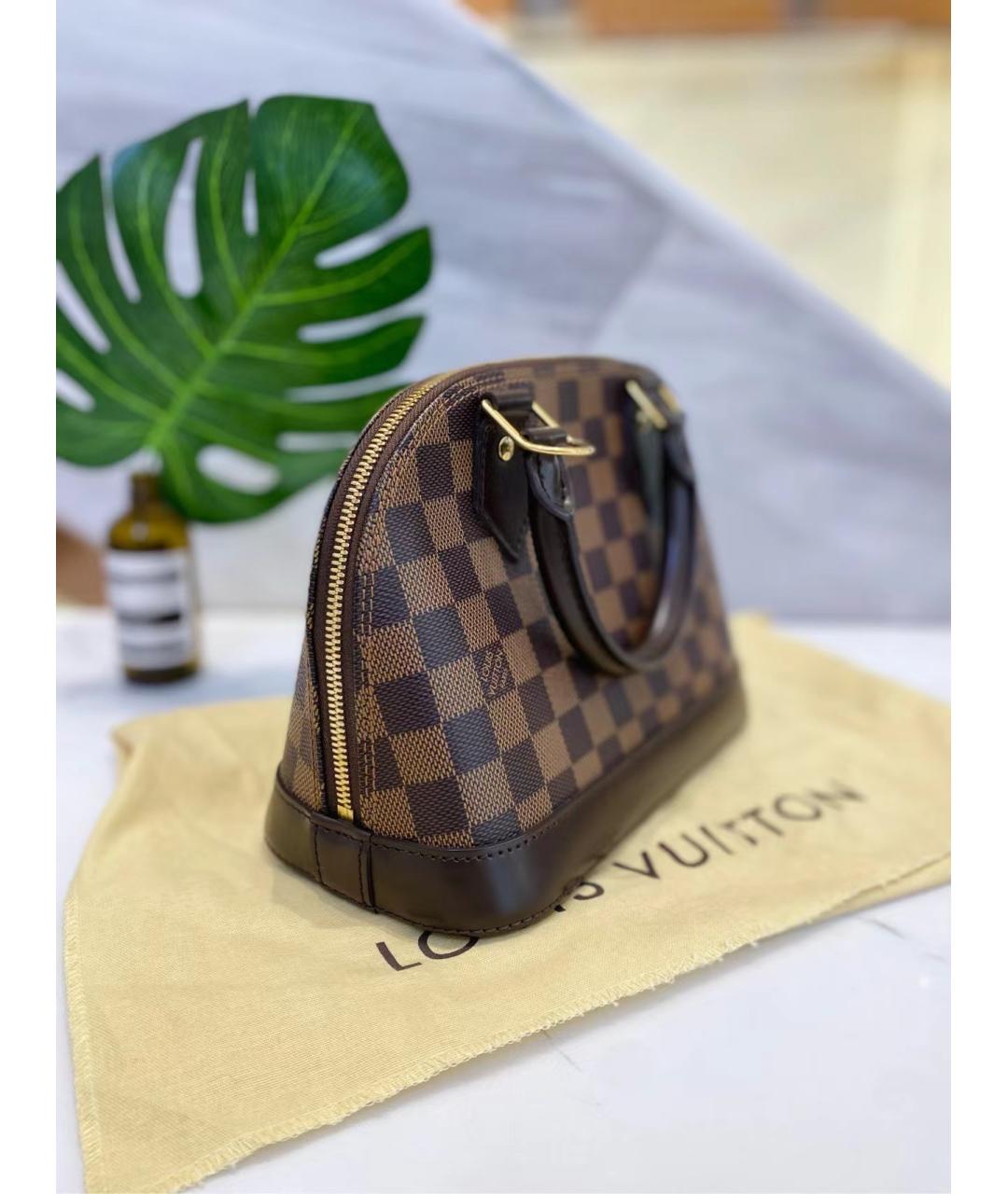 LOUIS VUITTON Коричневая сумка с короткими ручками, фото 2