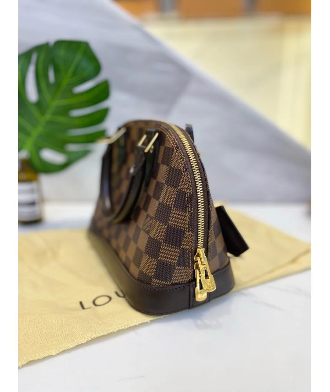 LOUIS VUITTON Коричневая сумка с короткими ручками, фото 3