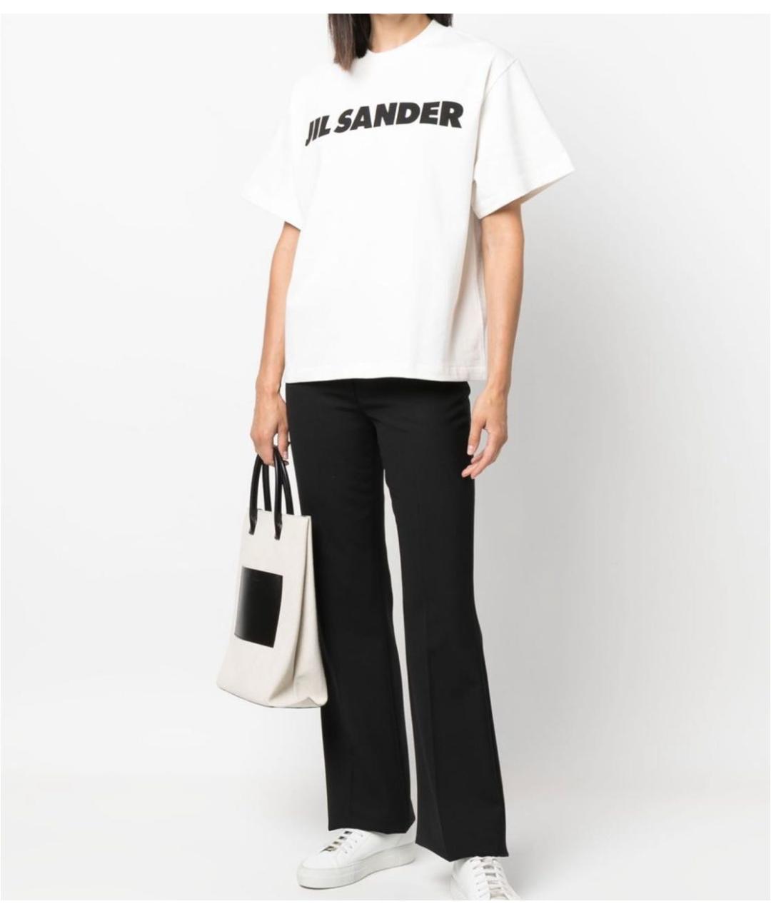 JIL SANDER Белая футболка, фото 2