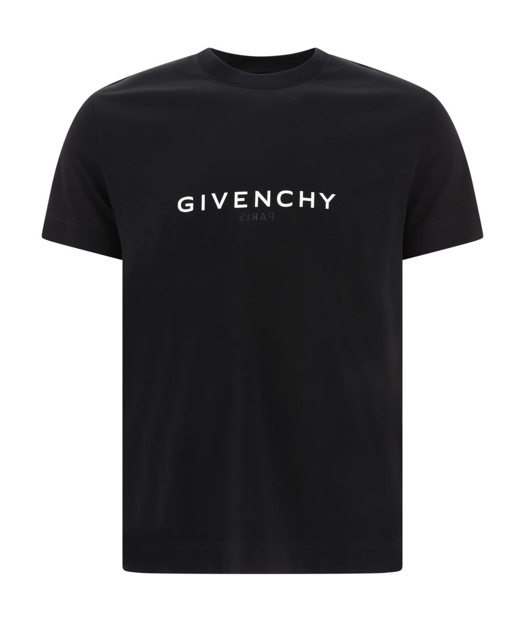 GIVENCHY Черная хлопковая футболка, фото 1