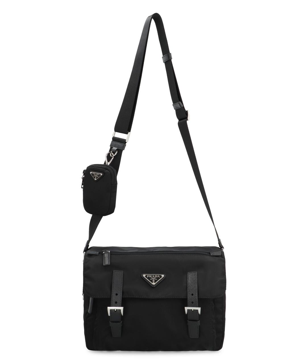 PRADA Черная сумка через плечо, фото 5