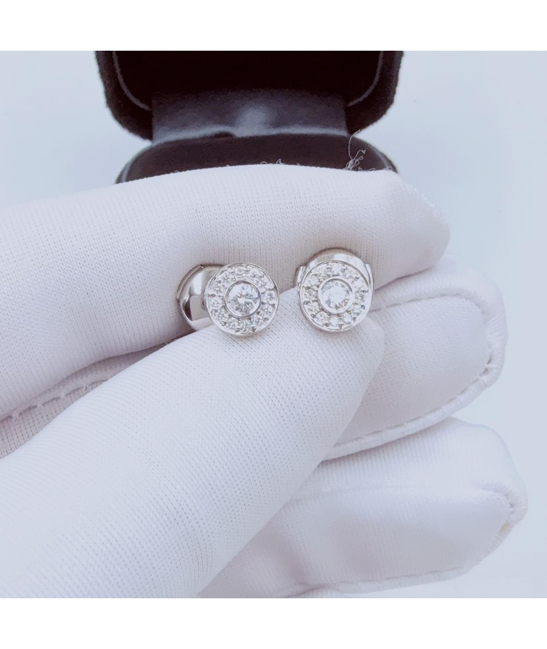 TIFFANY&CO Белые платиновые серьги, фото 3