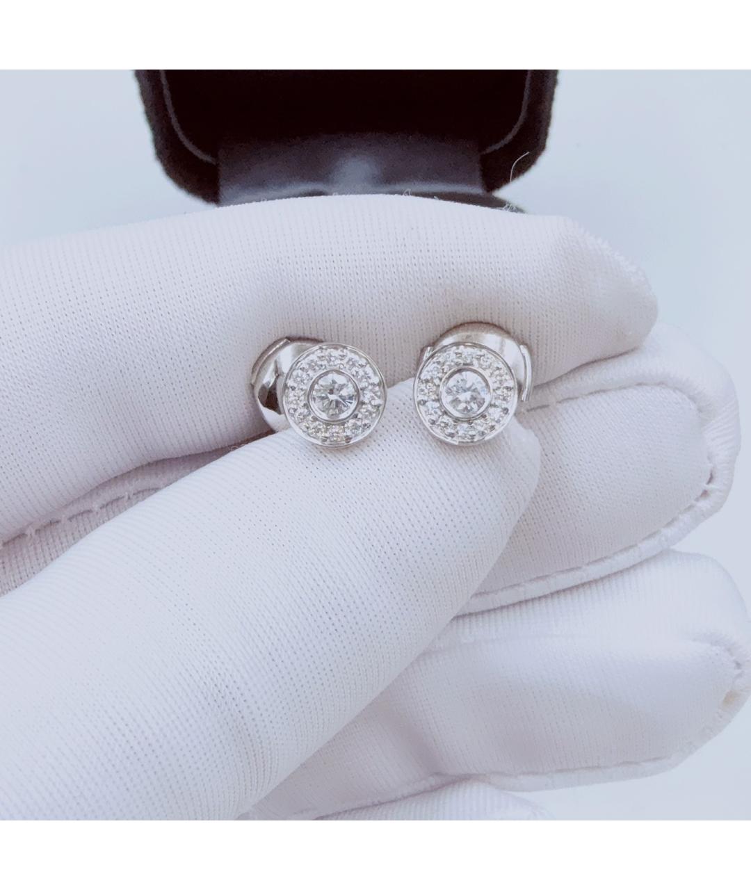 TIFFANY&CO Белые платиновые серьги, фото 4