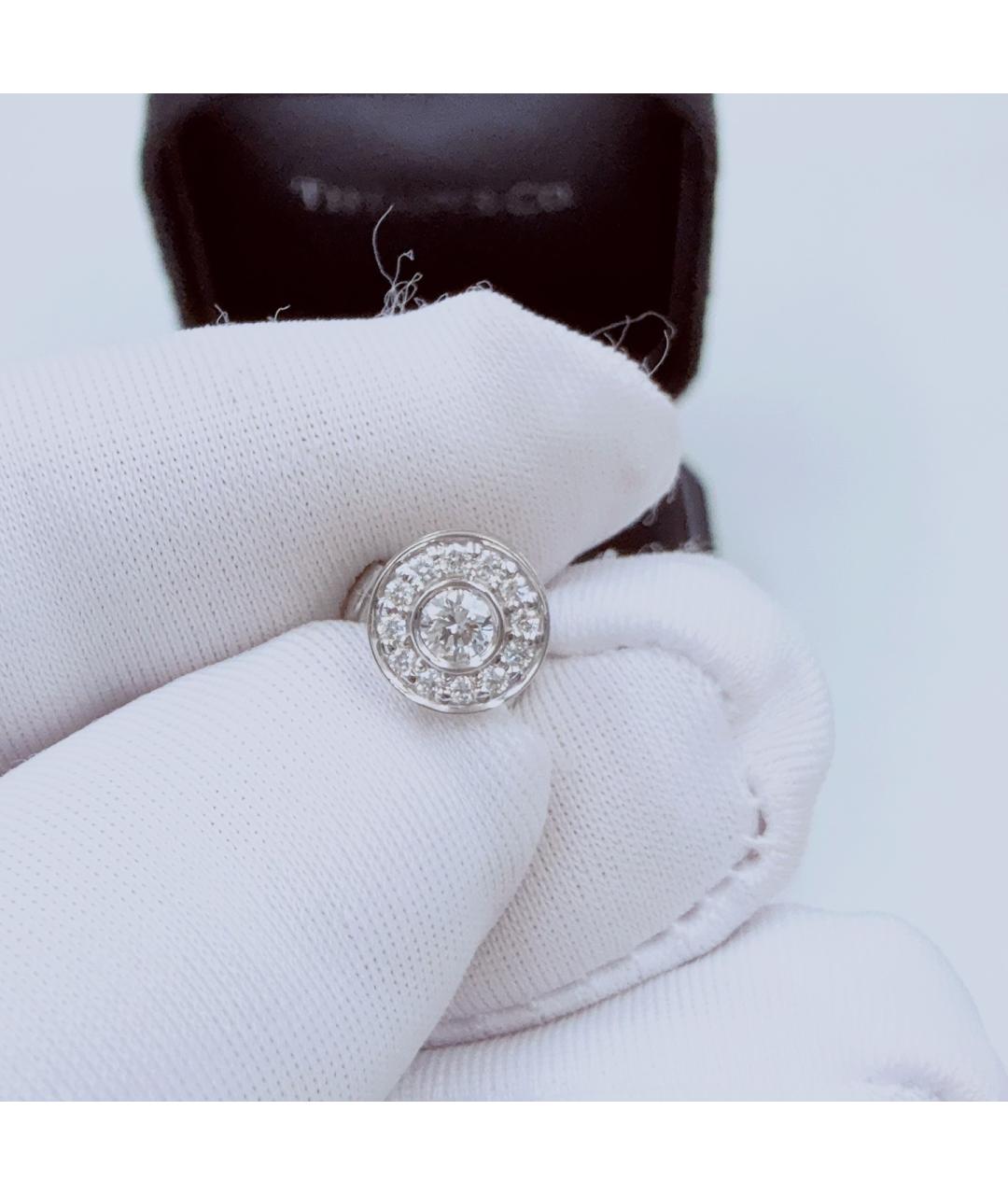TIFFANY&CO Белые платиновые серьги, фото 5