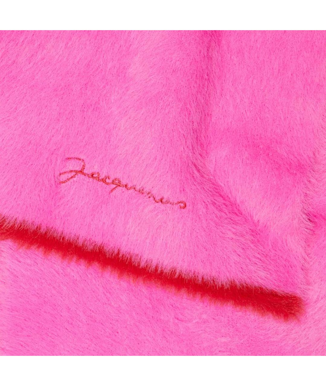 JACQUEMUS Розовый шарф, фото 4