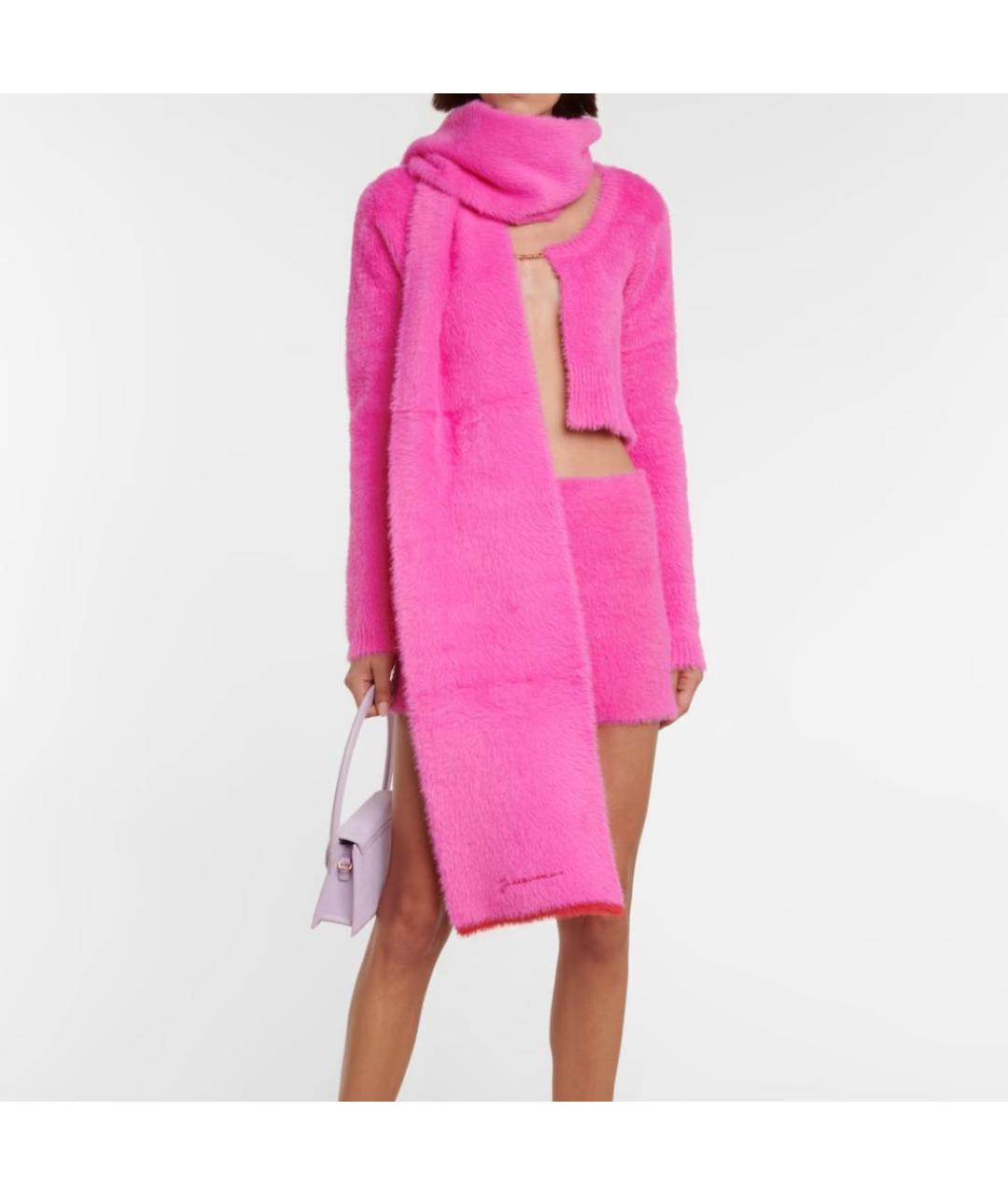 JACQUEMUS Розовый шарф, фото 7