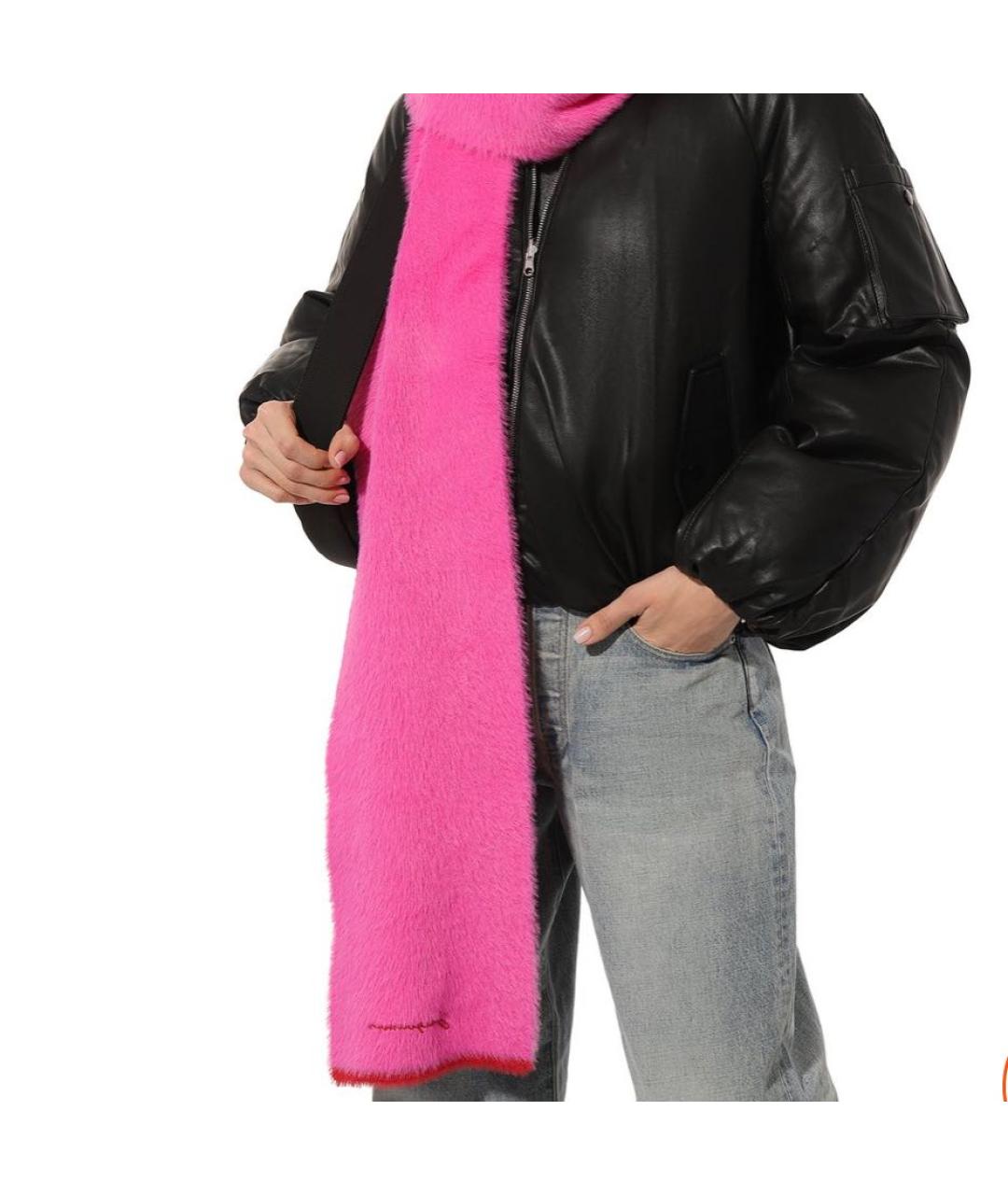 JACQUEMUS Розовый шарф, фото 6