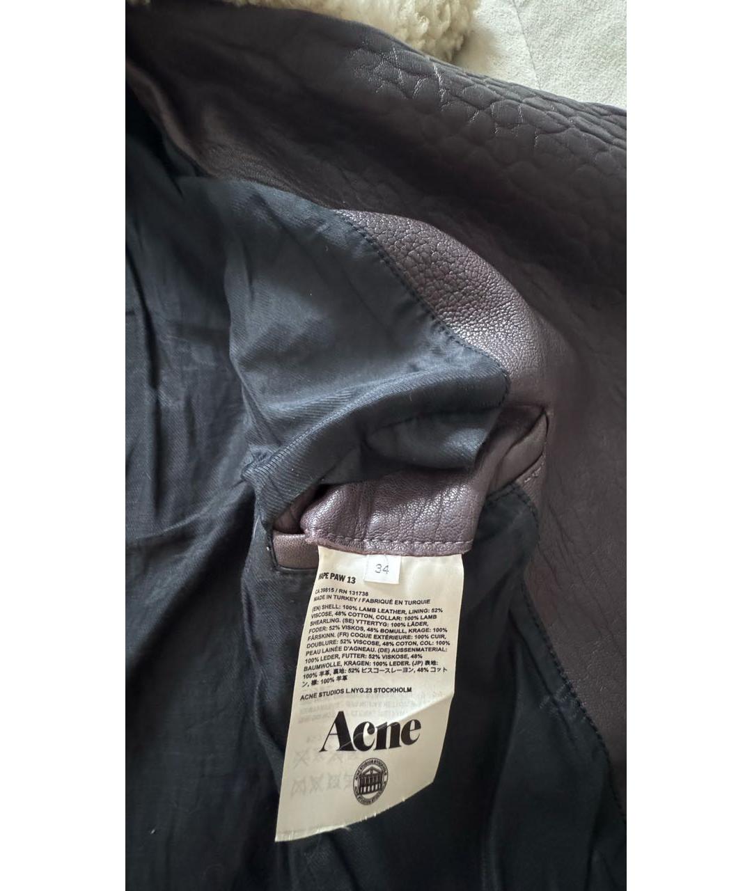 ACNE STUDIOS Кожаная куртка, фото 6