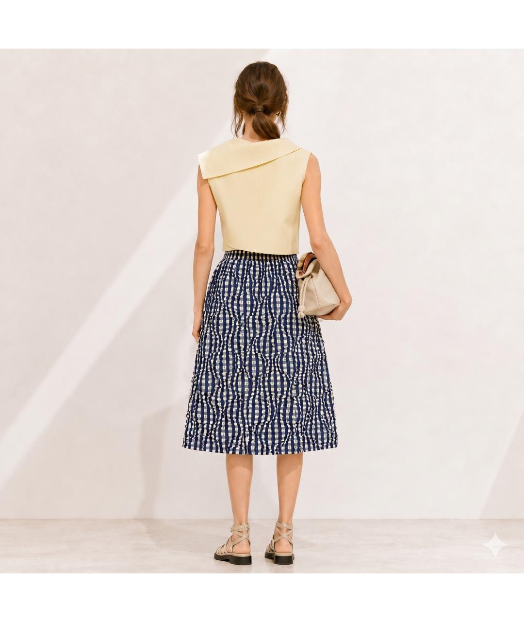 MICHAEL KORS Мульти полиэстеровая юбка миди, фото 4