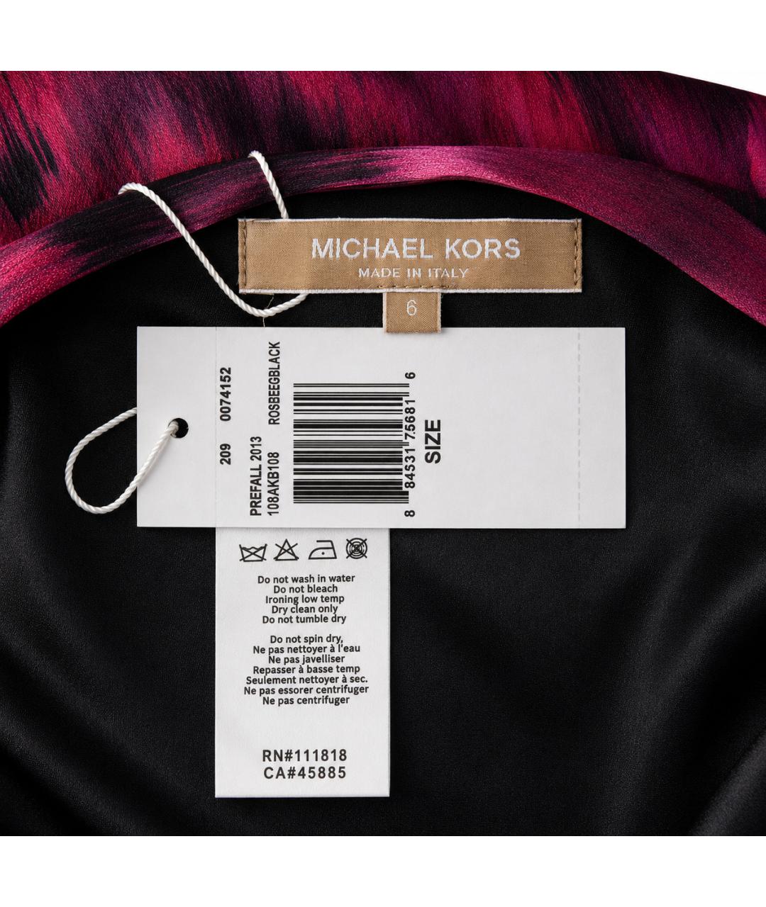 MICHAEL KORS Красная вискозная юбка миди, фото 4