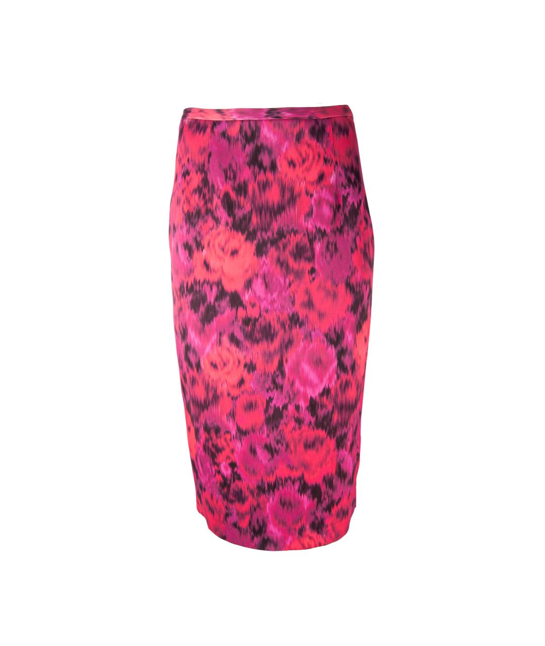 MICHAEL KORS Красная вискозная юбка миди, фото 1