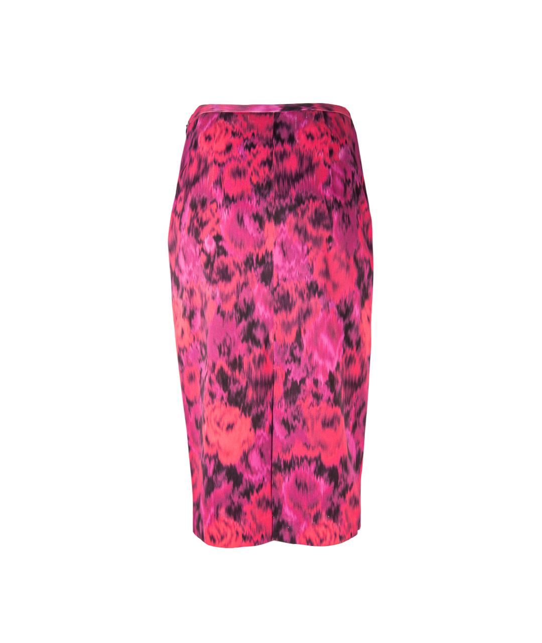 MICHAEL KORS Красная вискозная юбка миди, фото 3