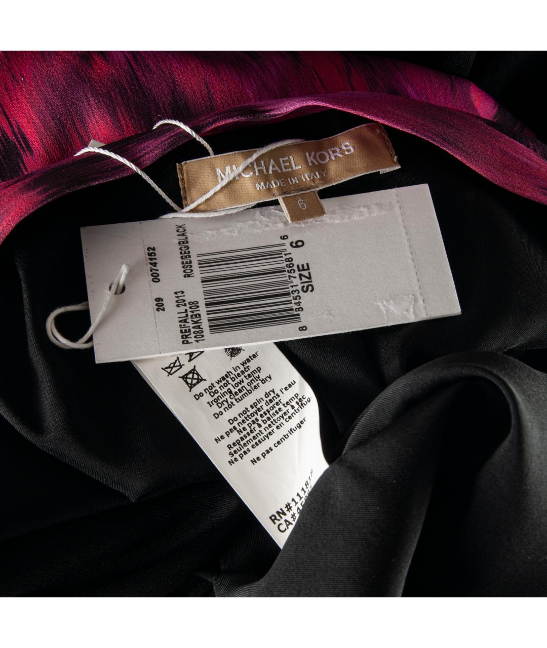 MICHAEL KORS Красная вискозная юбка миди, фото 4