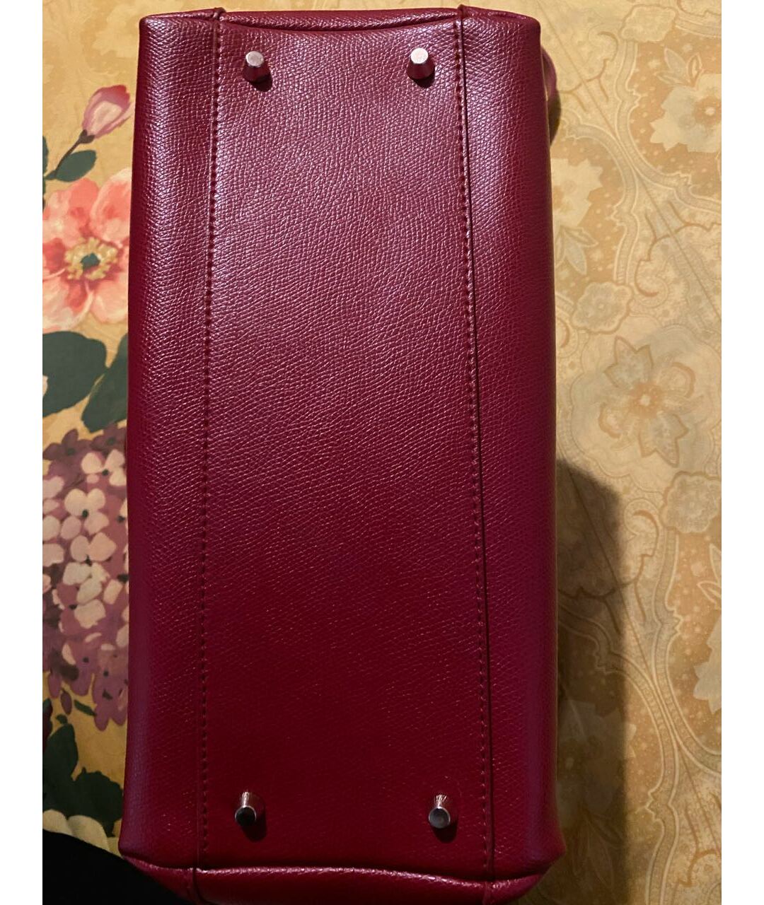 FURLA Красная кожаная сумка с короткими ручками, фото 3