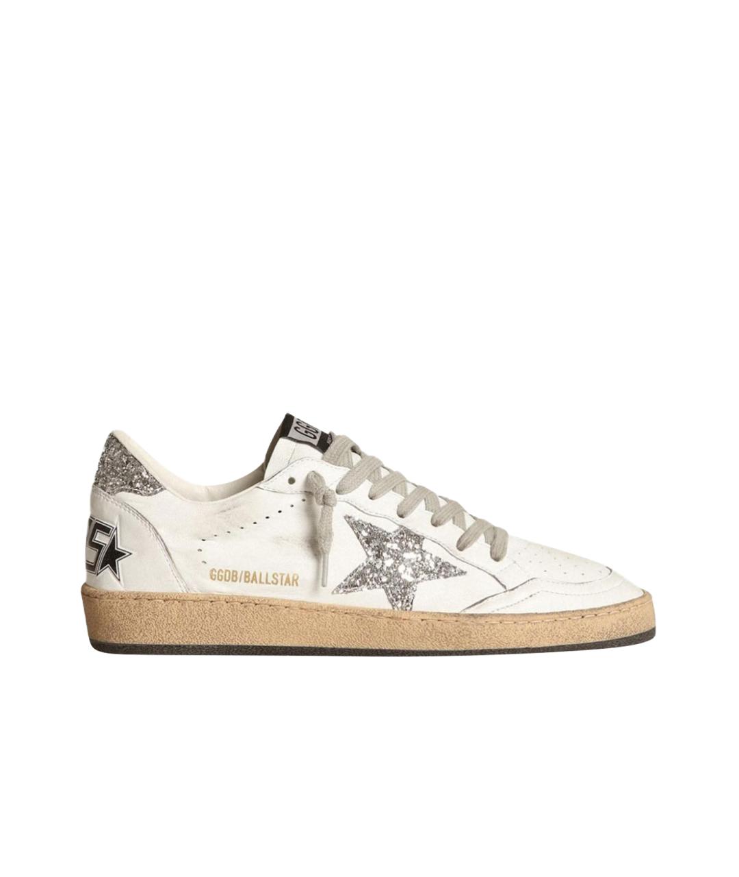 GOLDEN GOOSE DELUXE BRAND Белые кожаные кеды, фото 1