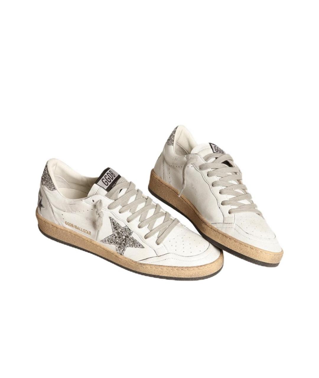 GOLDEN GOOSE DELUXE BRAND Белые кожаные кеды, фото 2