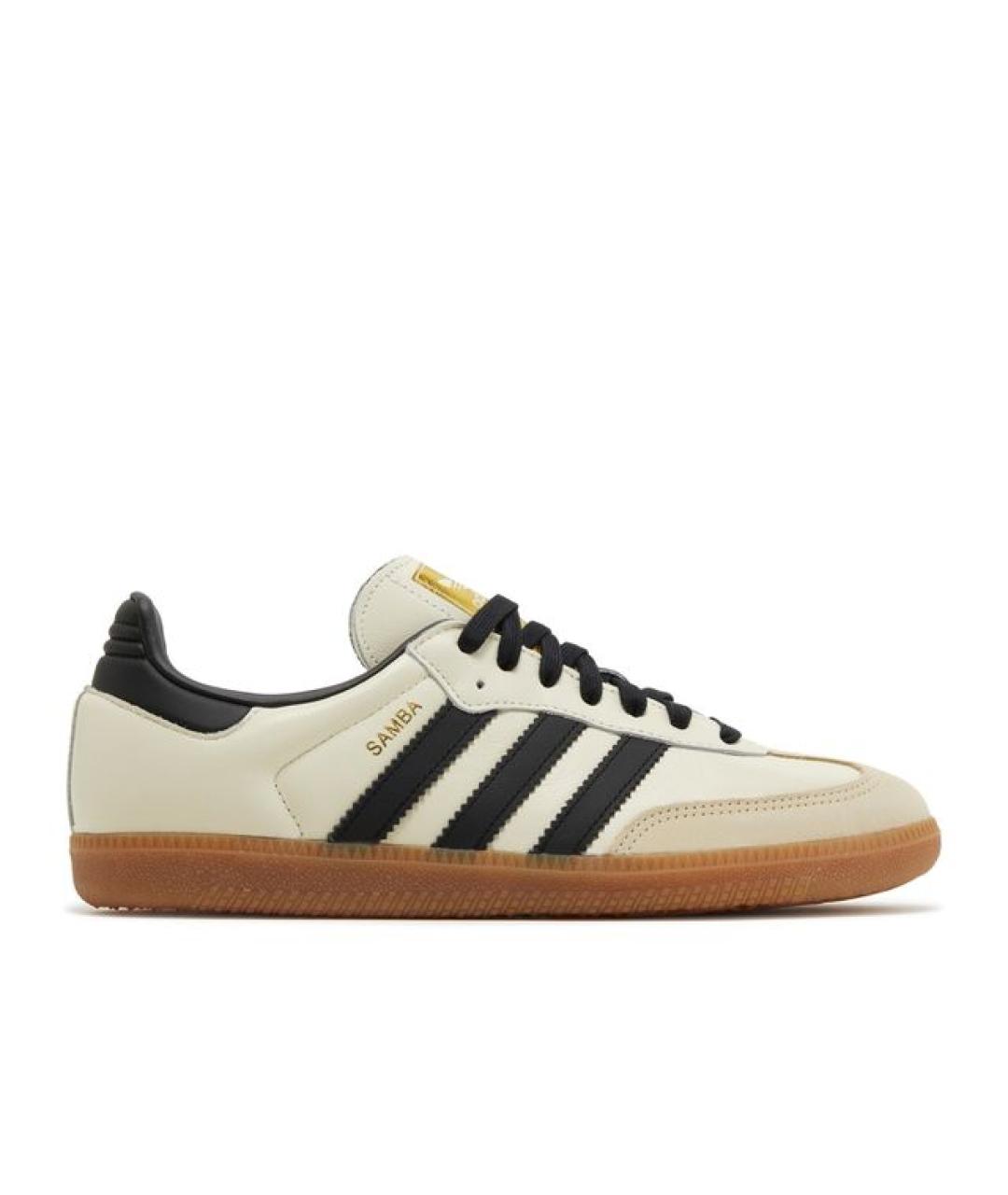 ADIDAS Бежевые кожаные кроссовки, фото 6