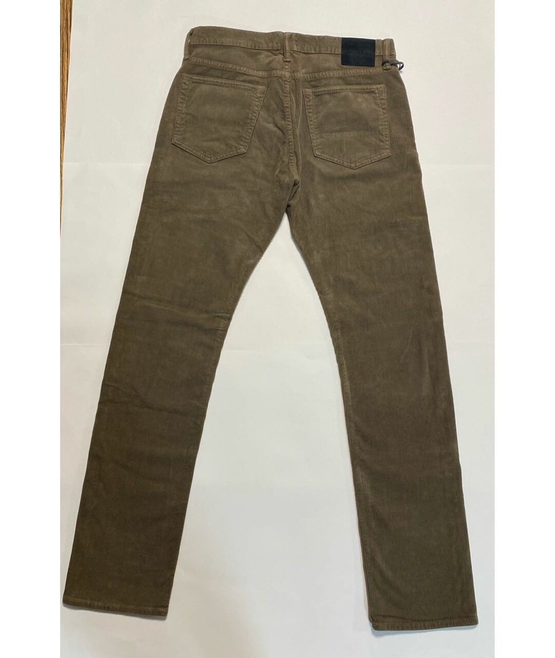 TOM FORD Горчичные хлопко-эластановые прямые джинсы, фото 2