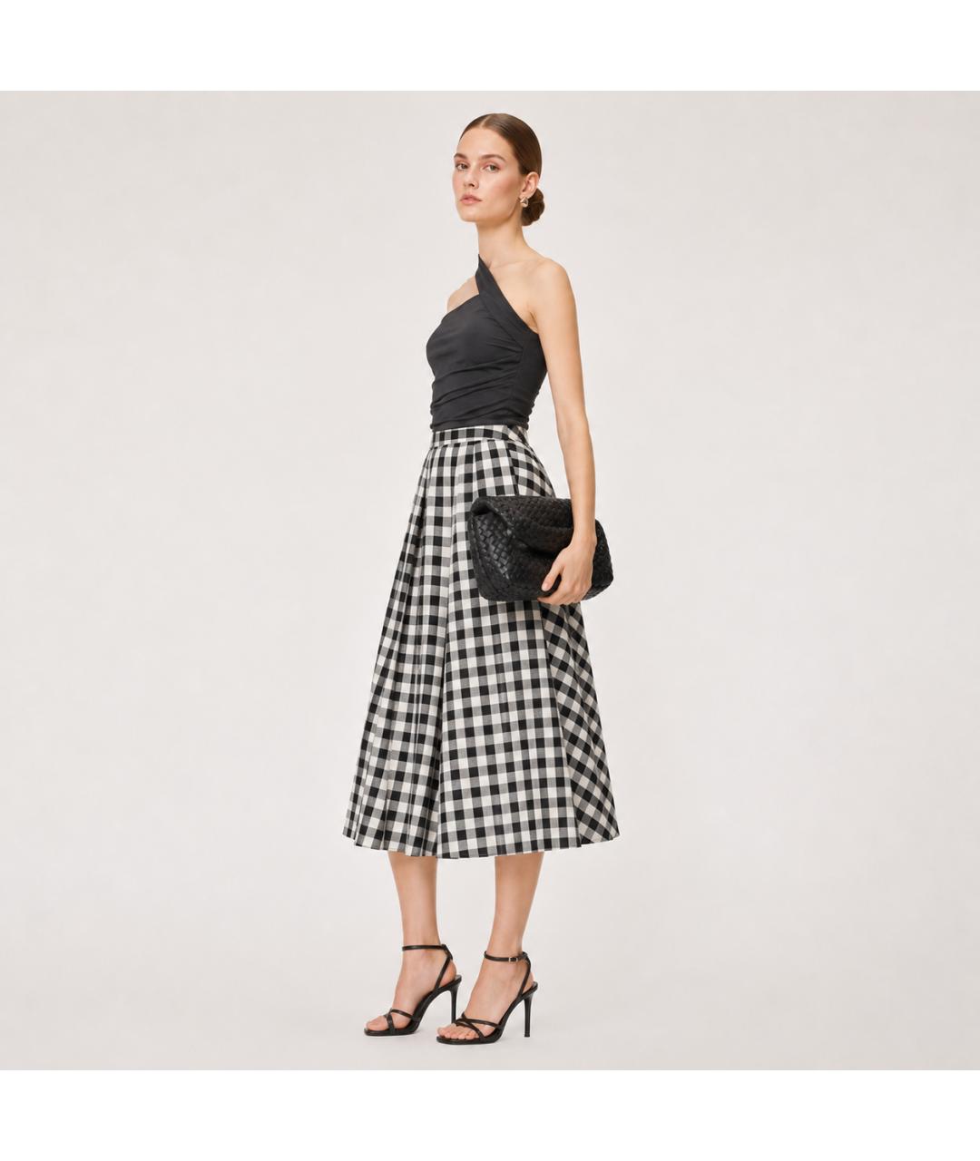 MICHAEL KORS Мульти хлопковая юбка миди, фото 5