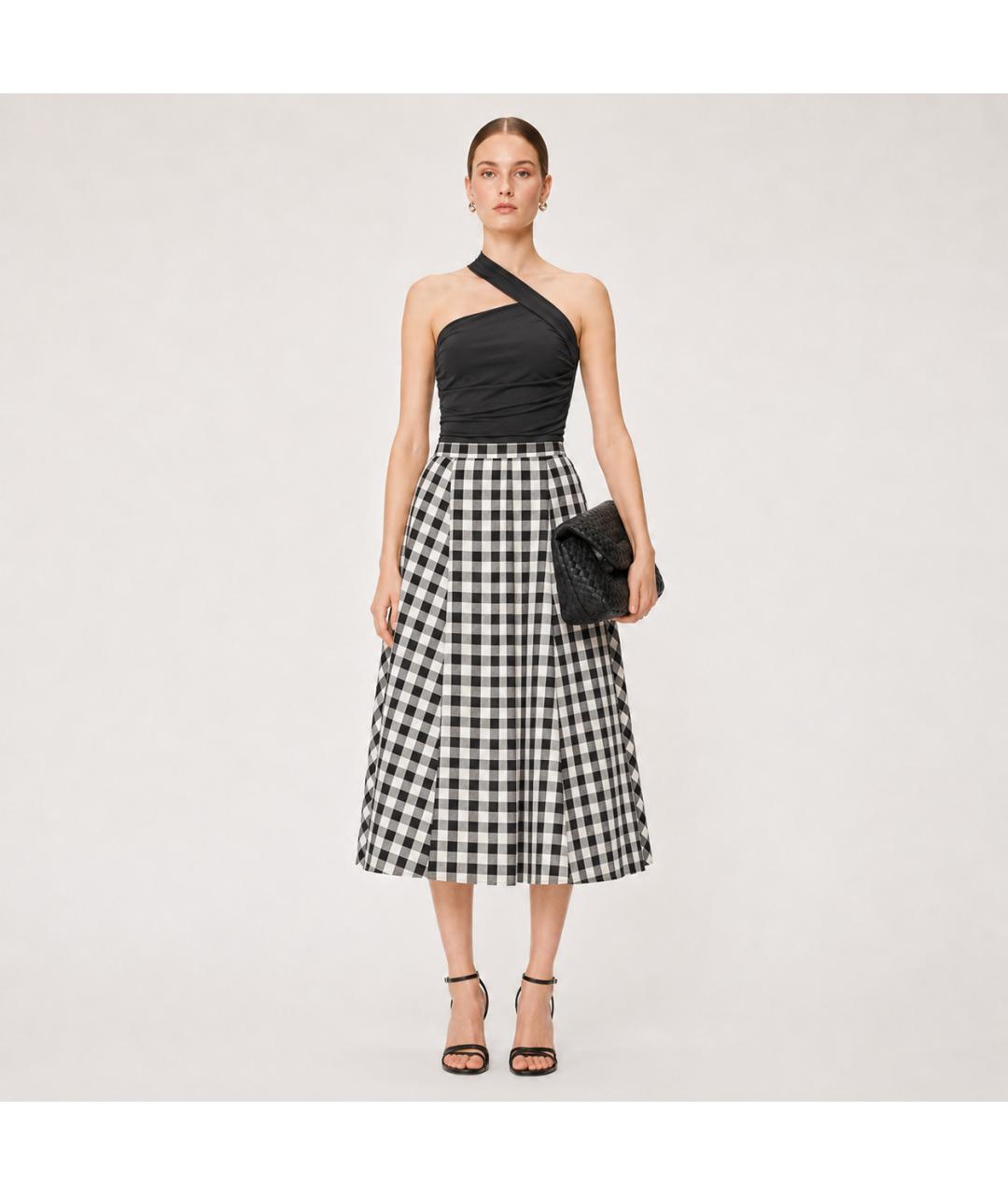 MICHAEL KORS Мульти хлопковая юбка миди, фото 4