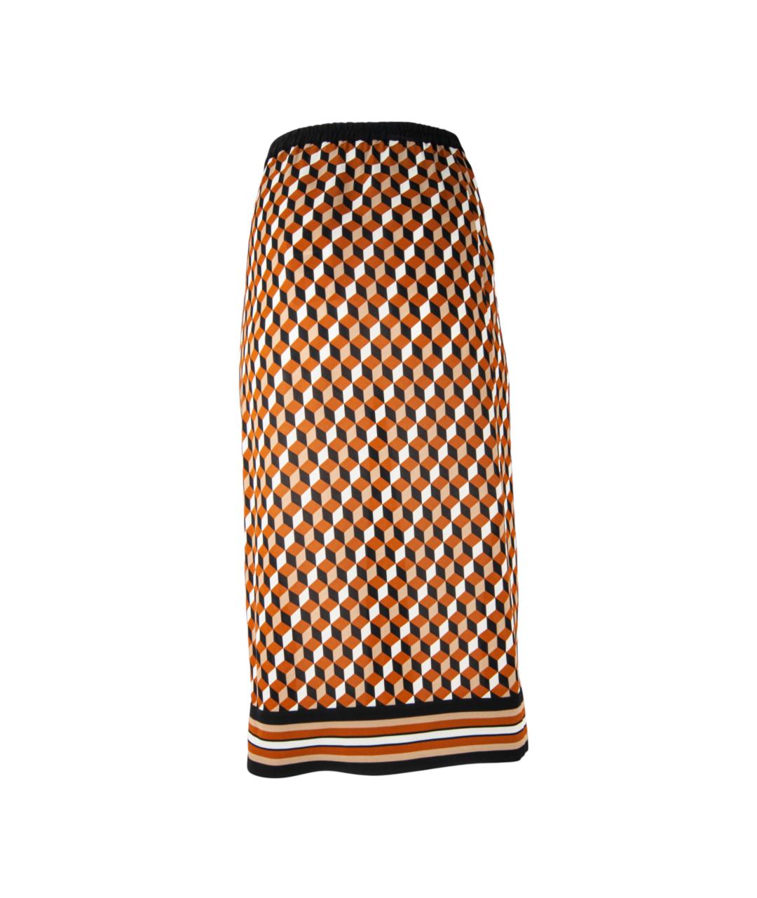 MICHAEL KORS Мульти шелковая юбка миди, фото 3