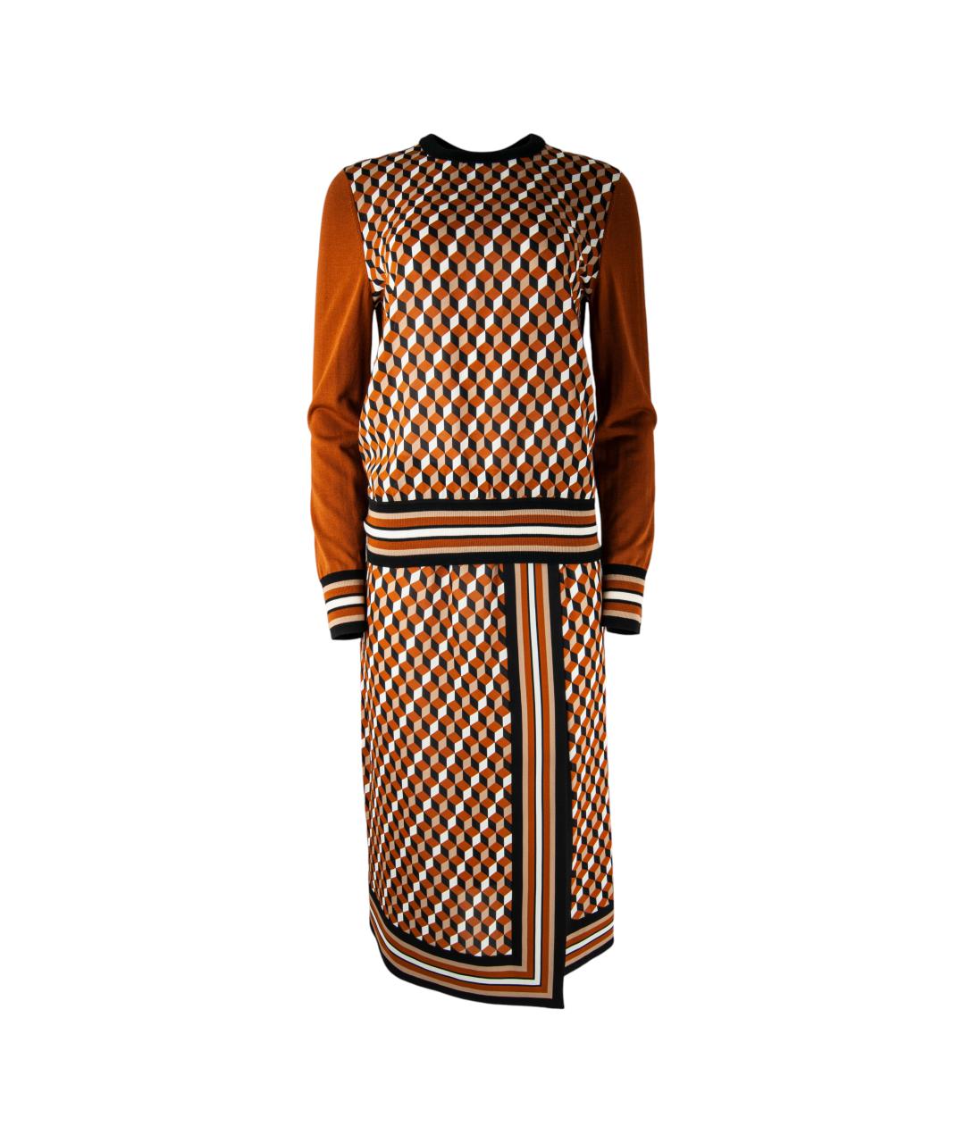 MICHAEL KORS Мульти шелковая юбка миди, фото 8