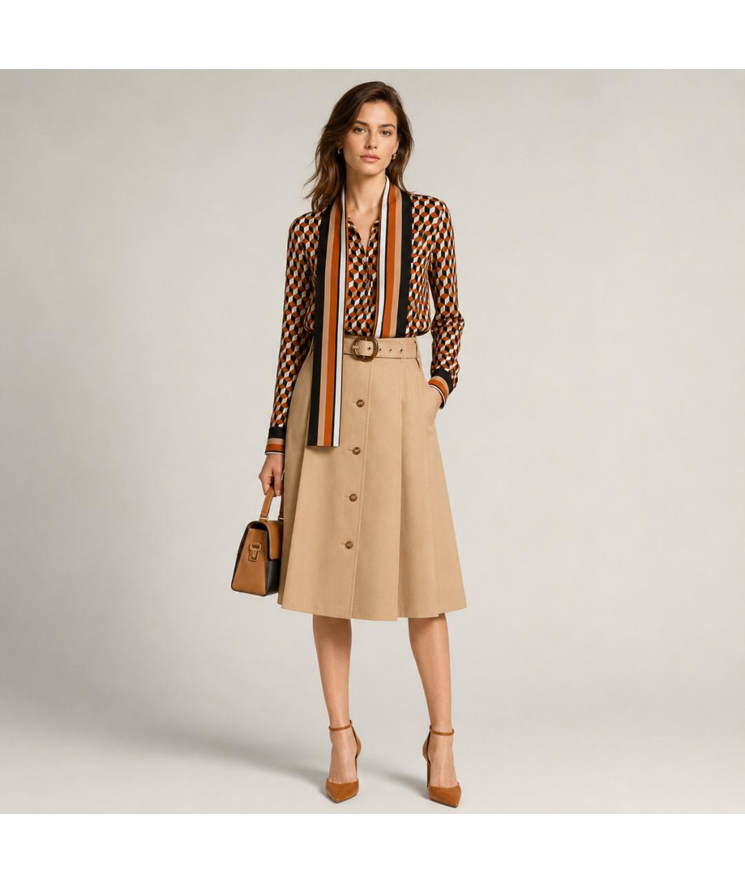 MICHAEL KORS Мульти шелковая блузы, фото 3