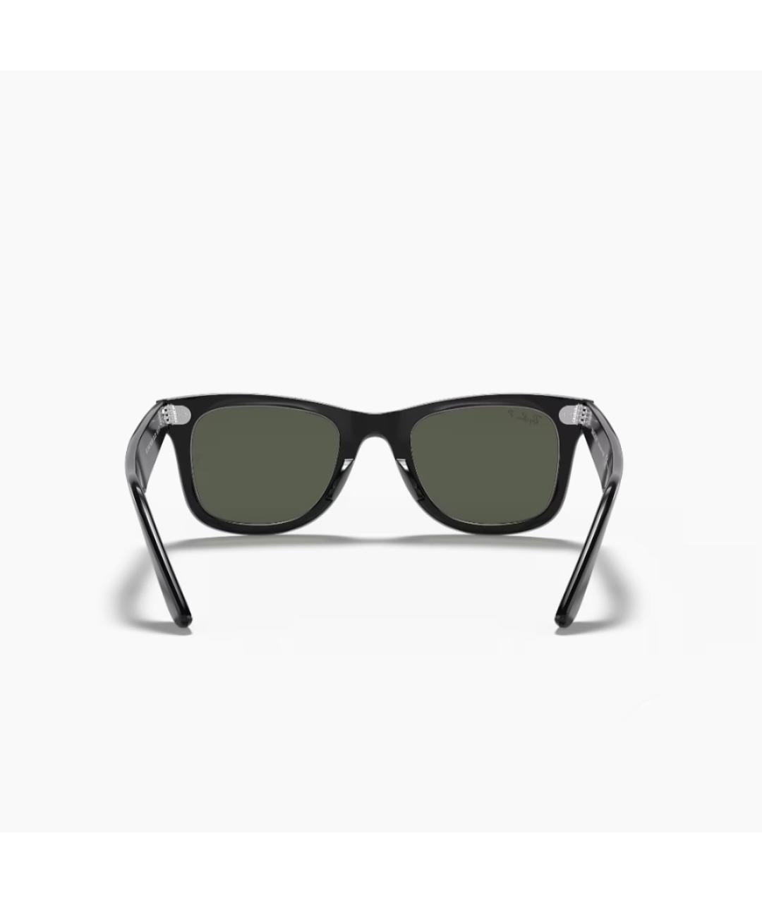 RAY BAN Черные пластиковые солнцезащитные очки, фото 6