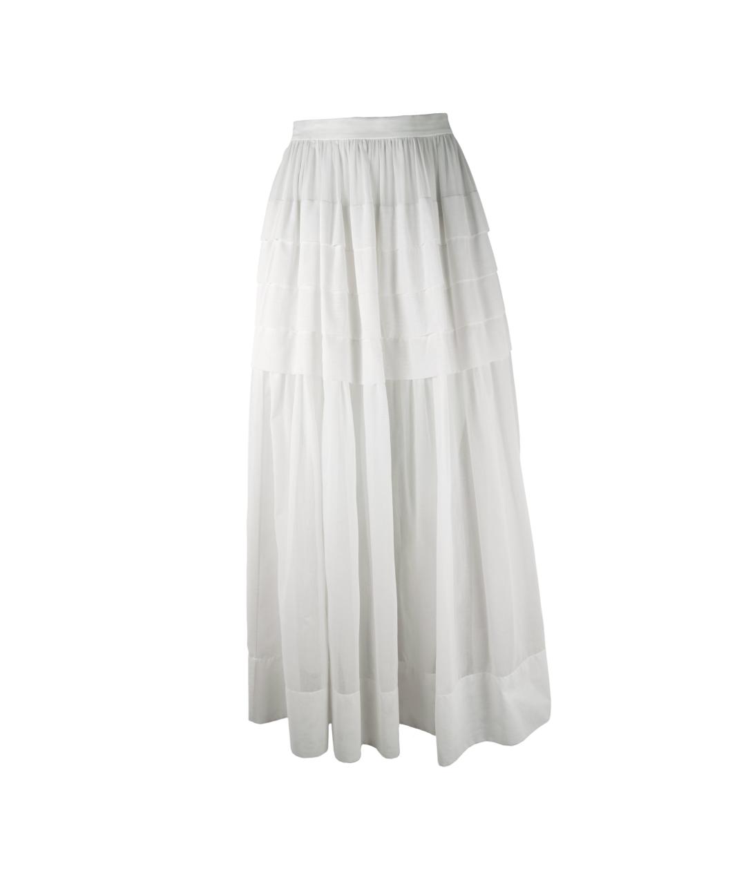 MICHAEL KORS Белая хлопковая юбка макси, фото 1