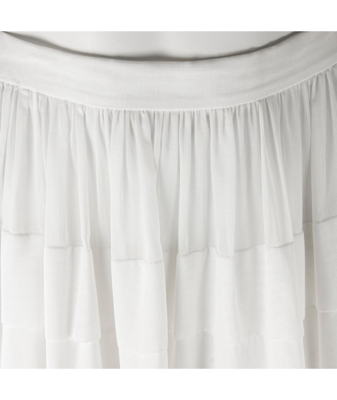 MICHAEL KORS Белая хлопковая юбка макси, фото 2