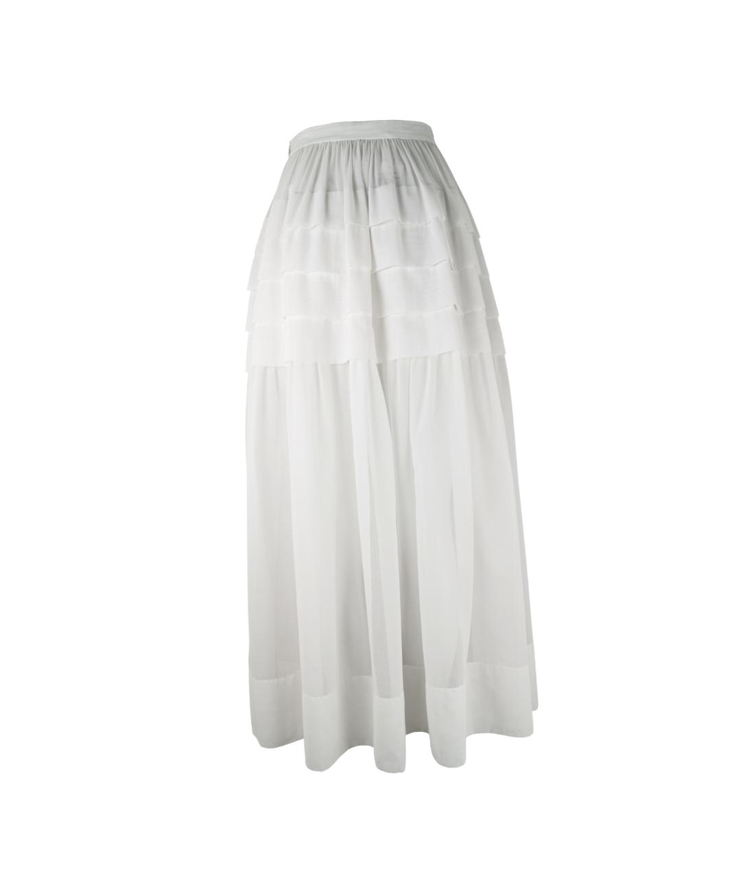 MICHAEL KORS Белая хлопковая юбка макси, фото 3