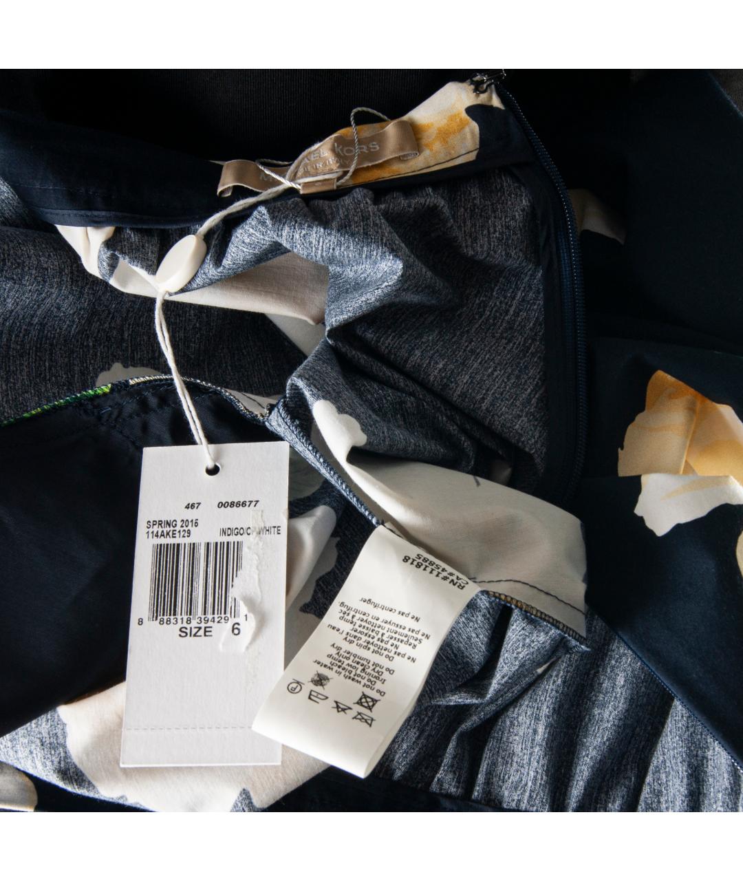 MICHAEL KORS Черная хлопковая юбка миди, фото 4