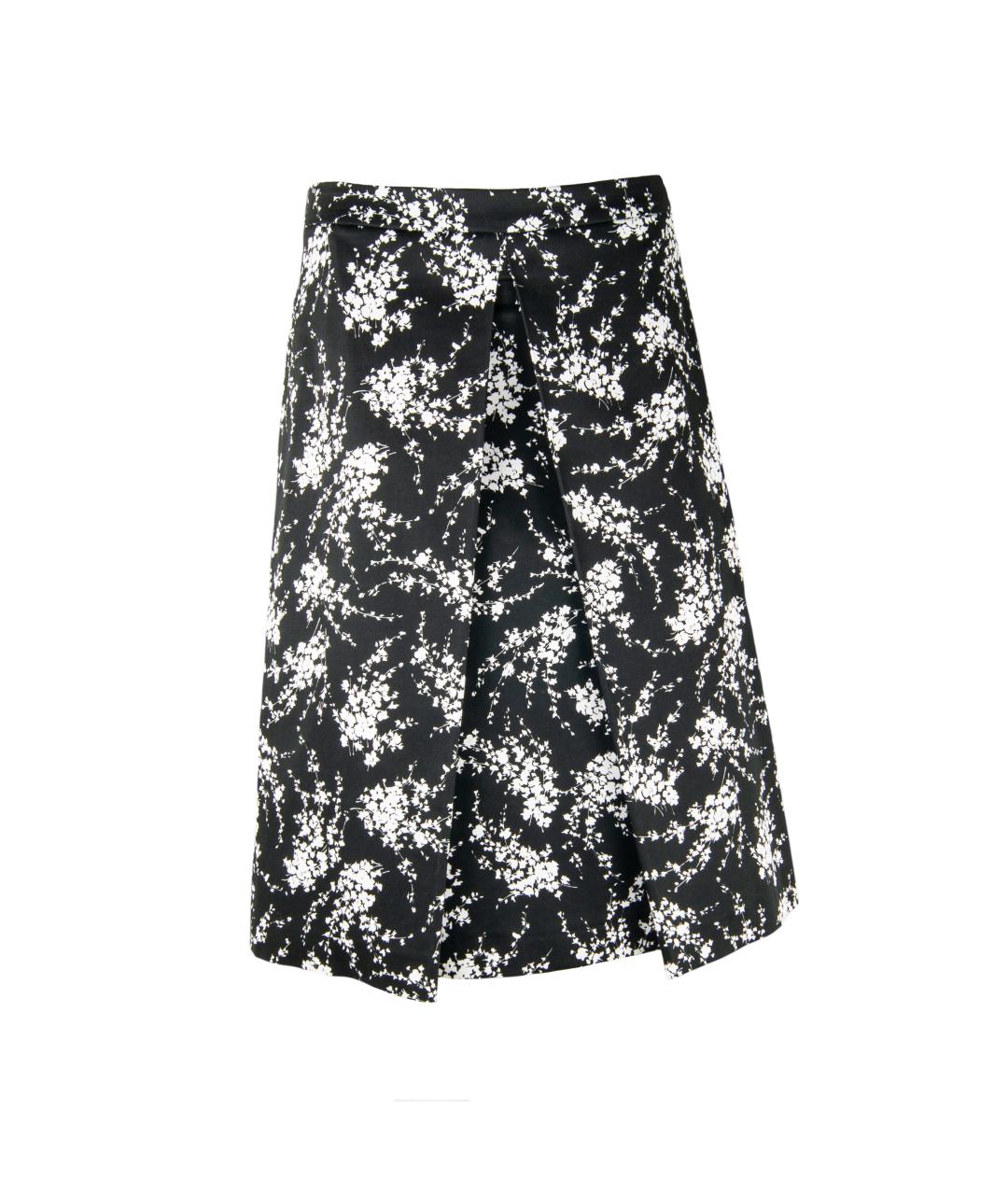 MICHAEL KORS Черная хлопковая юбка миди, фото 1