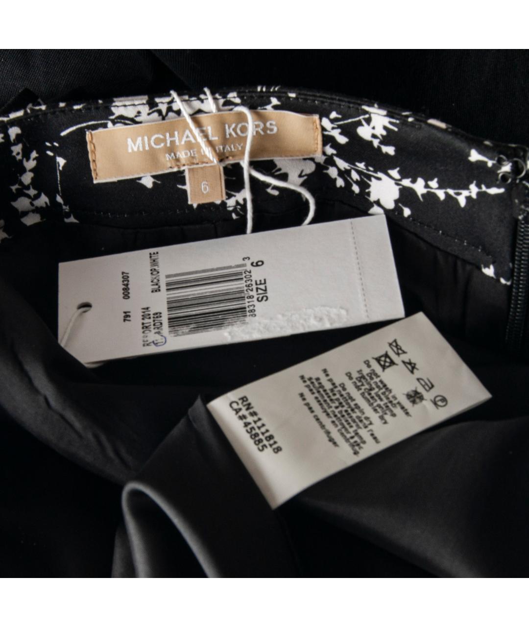 MICHAEL KORS Черная хлопковая юбка миди, фото 5