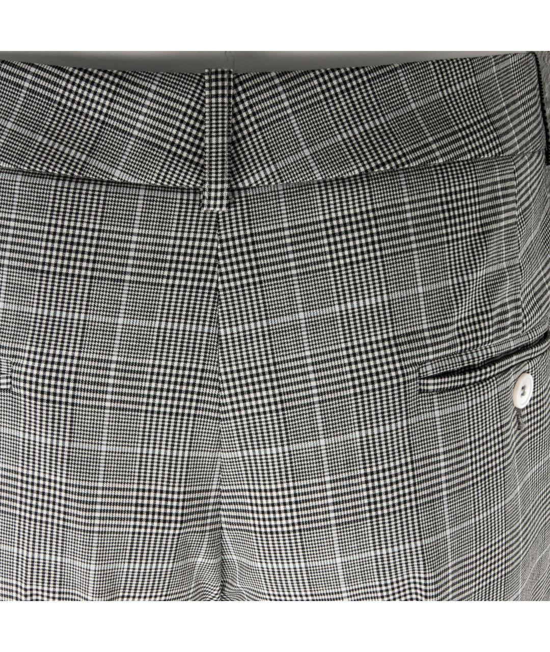 MICHAEL KORS Серые шерстяные прямые брюки, фото 4