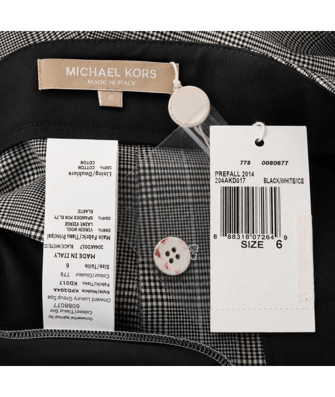 MICHAEL KORS Серые шерстяные прямые брюки, фото 5