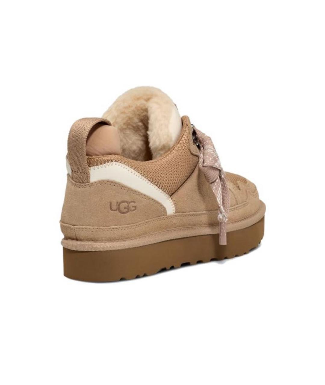 UGG AUSTRALIA Бежевые замшевые кроссовки, фото 4