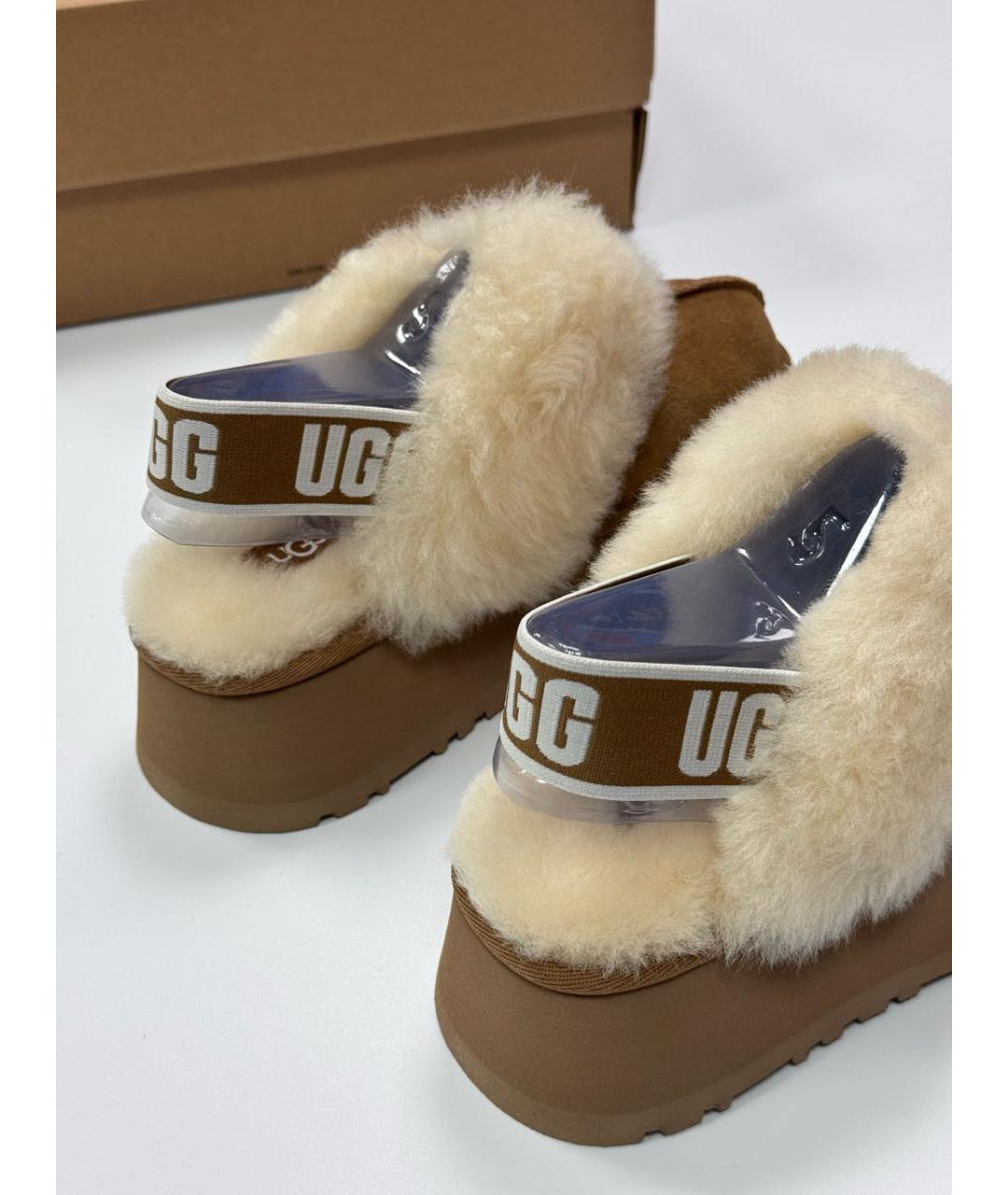 UGG AUSTRALIA Коричневые замшевые мюли, фото 6