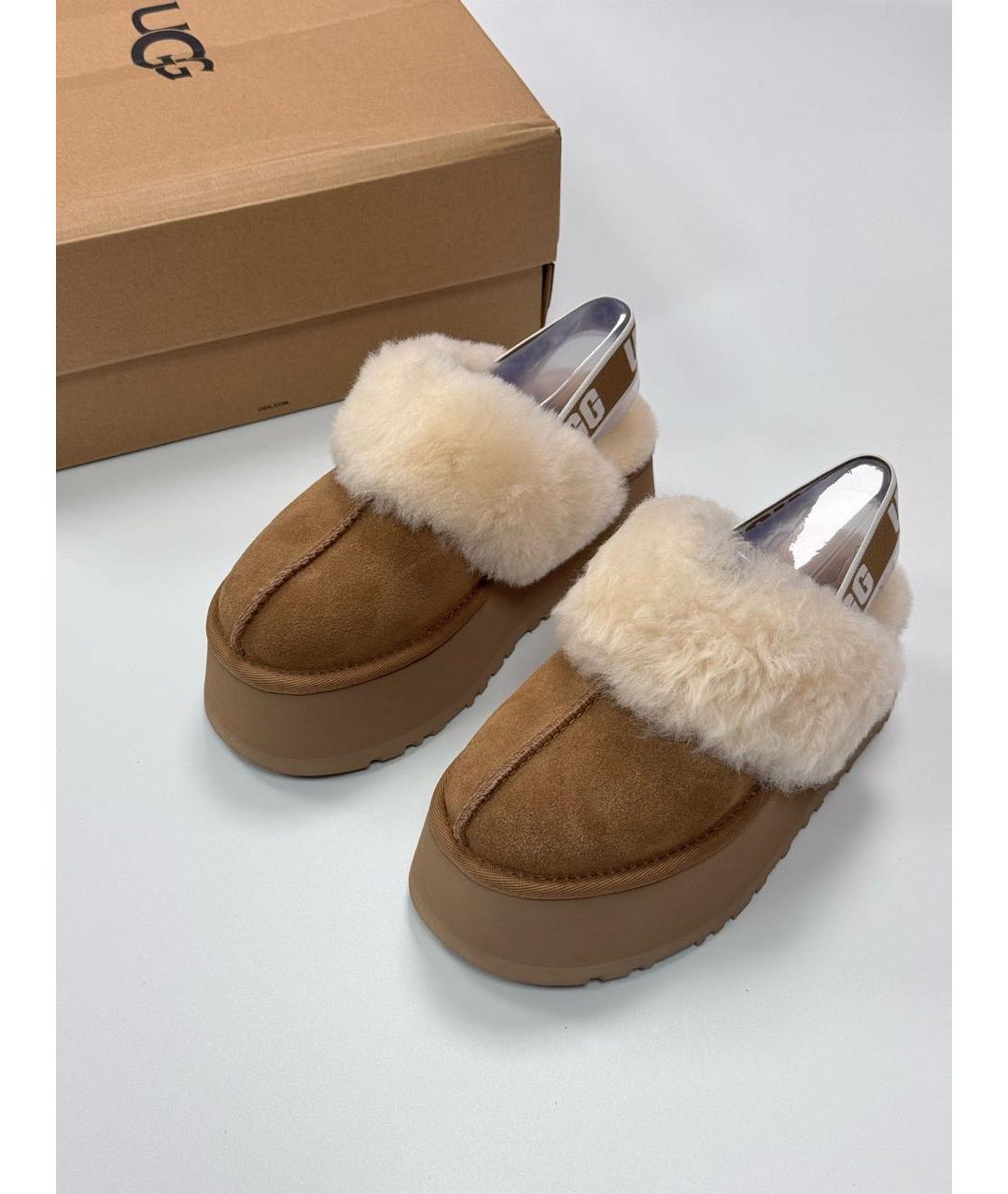 UGG AUSTRALIA Коричневые замшевые мюли, фото 3